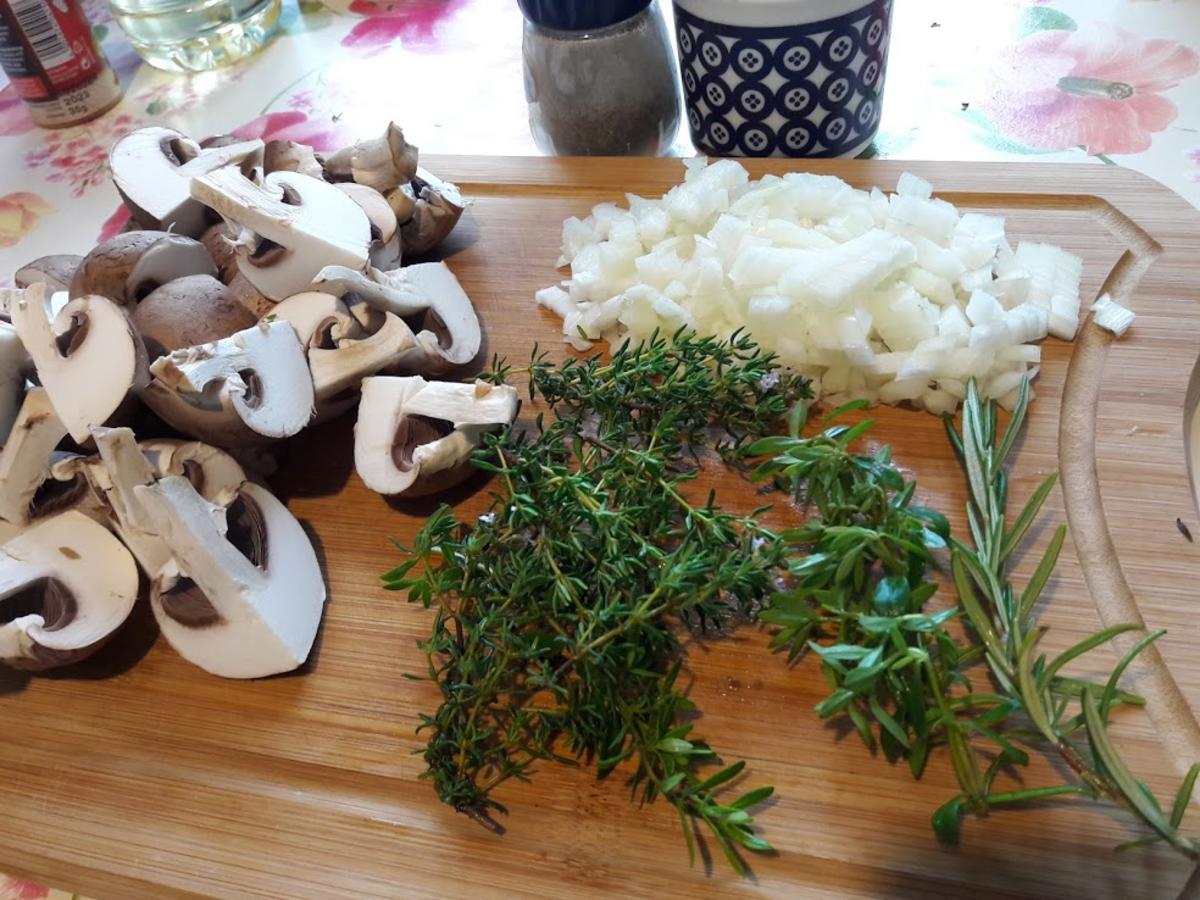 Hähnchenkeule mit Champignons - Rezept - Bild Nr. 6