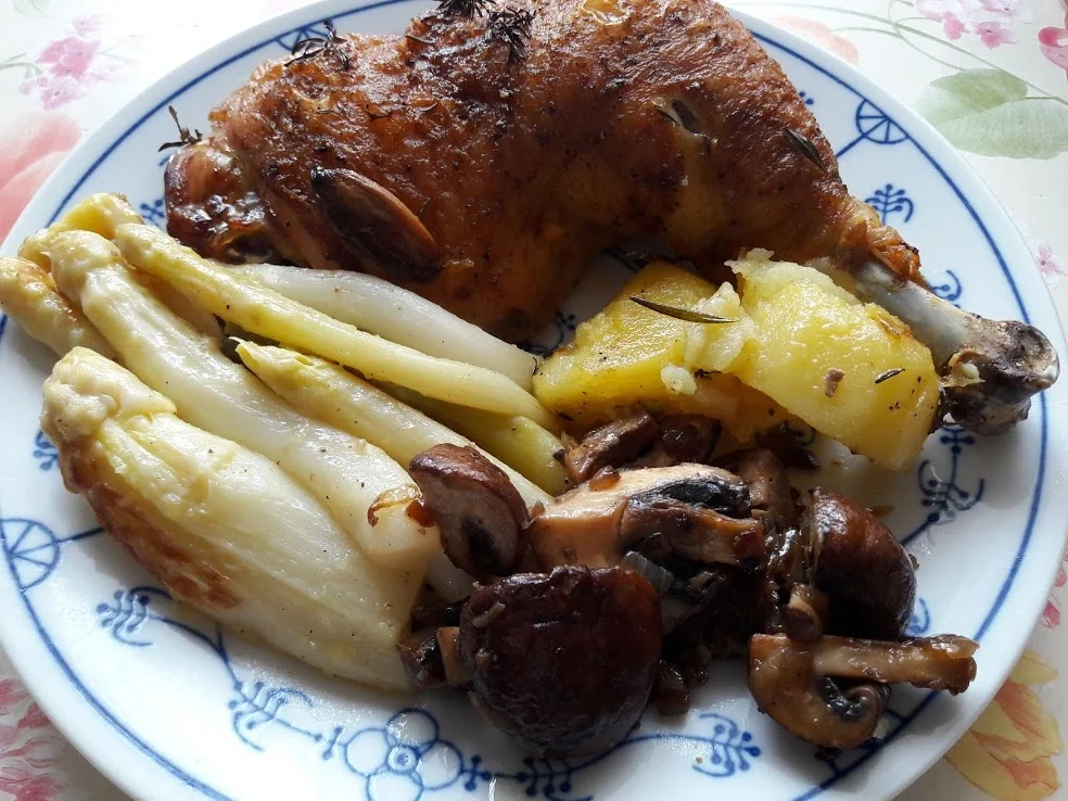 Hähnchenkeule mit Champignons - Rezept - Bild Nr. 12