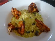 Pistazien-Risotto mit marinierten Rot-Garnelen - Rezept - Bild Nr. 10591