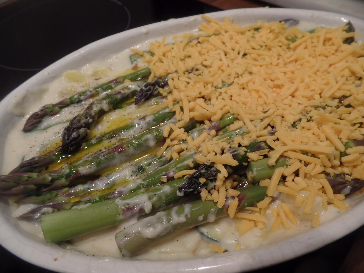 Spargel Kartoffel Zucchini Gratin - einfach - von Sheeva1960