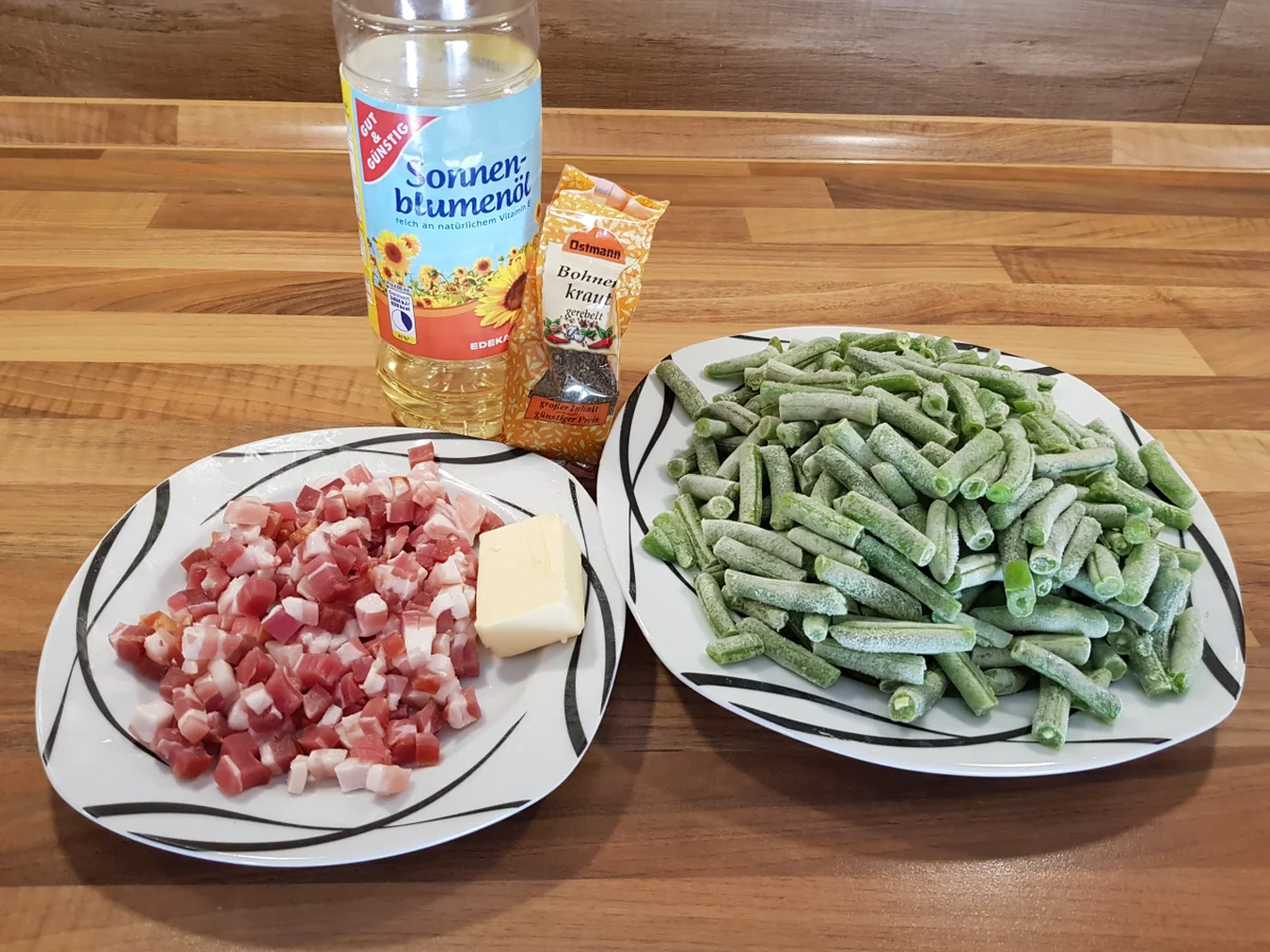 Rezept: grüne Bohnen mit Speck Bild Nr. 2 grüne Bohnen mit Speck - Rezept - Bild Nr. 2