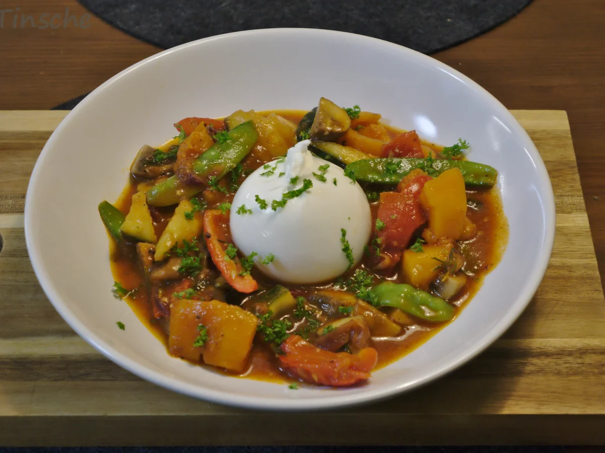 Gemüse-Pilztopf mit Burrata - Rezept - Bild Nr. 8