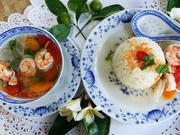 Garnelensuppe mit Gemüse, Rettich und Reis - Rezept - Bild Nr. 2