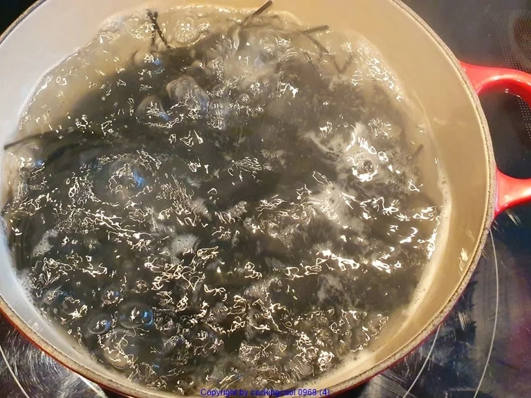 Schwarze Nudeln  "Blakkies" mit Maisbollo - Rezept - Bild Nr. 10674