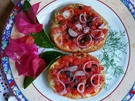 Bruschetta mit Oliven und Zwiebeln - Rezept - Bild Nr. 2