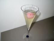 Sylvesterdrink - "frozen Bellini" mit Pfirsichpüree Eiswürfel - Rezept - Bild Nr. 8