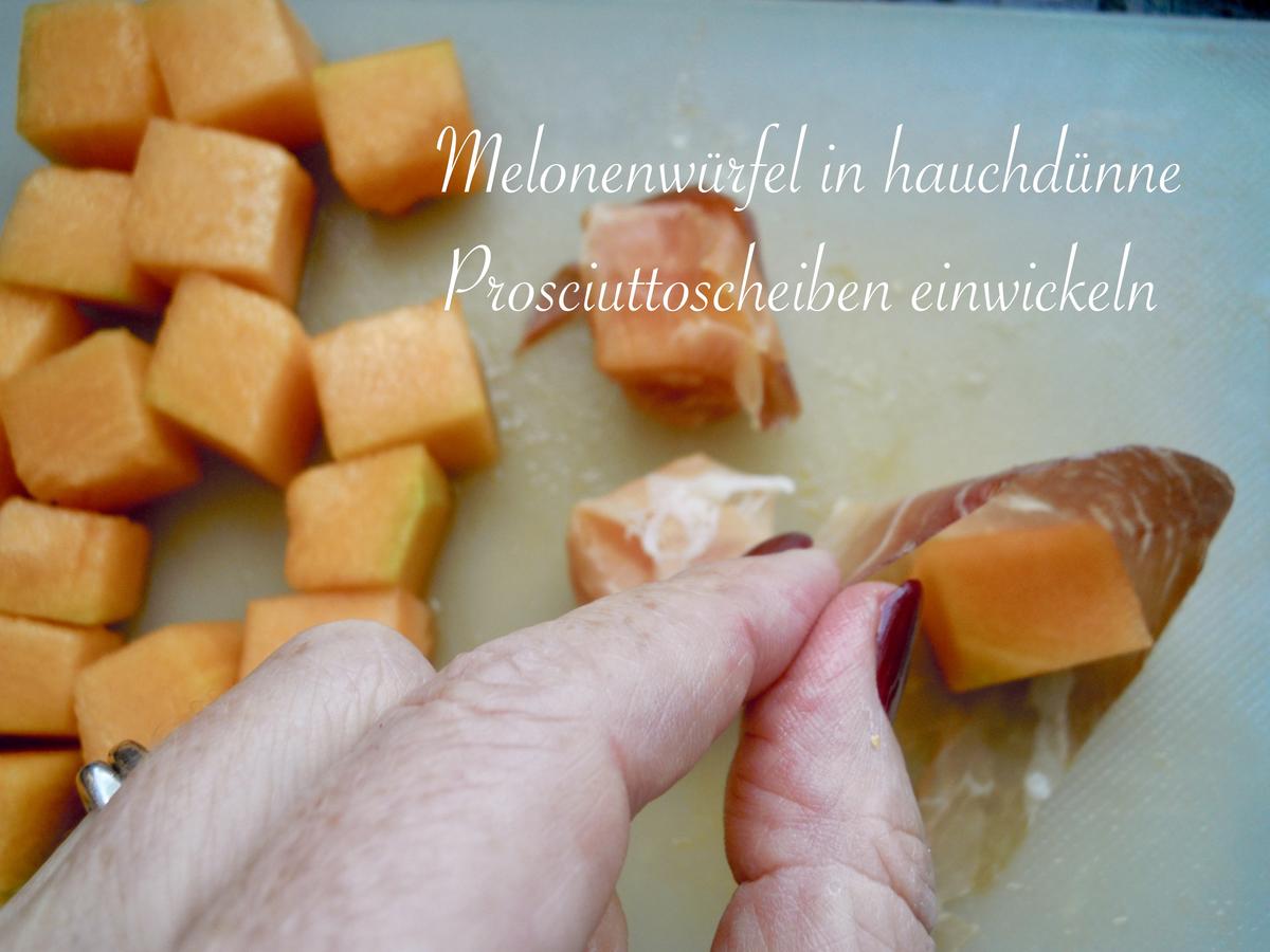 Fingerfood - Melone mit Schinken - Rezept - Bild Nr. 6