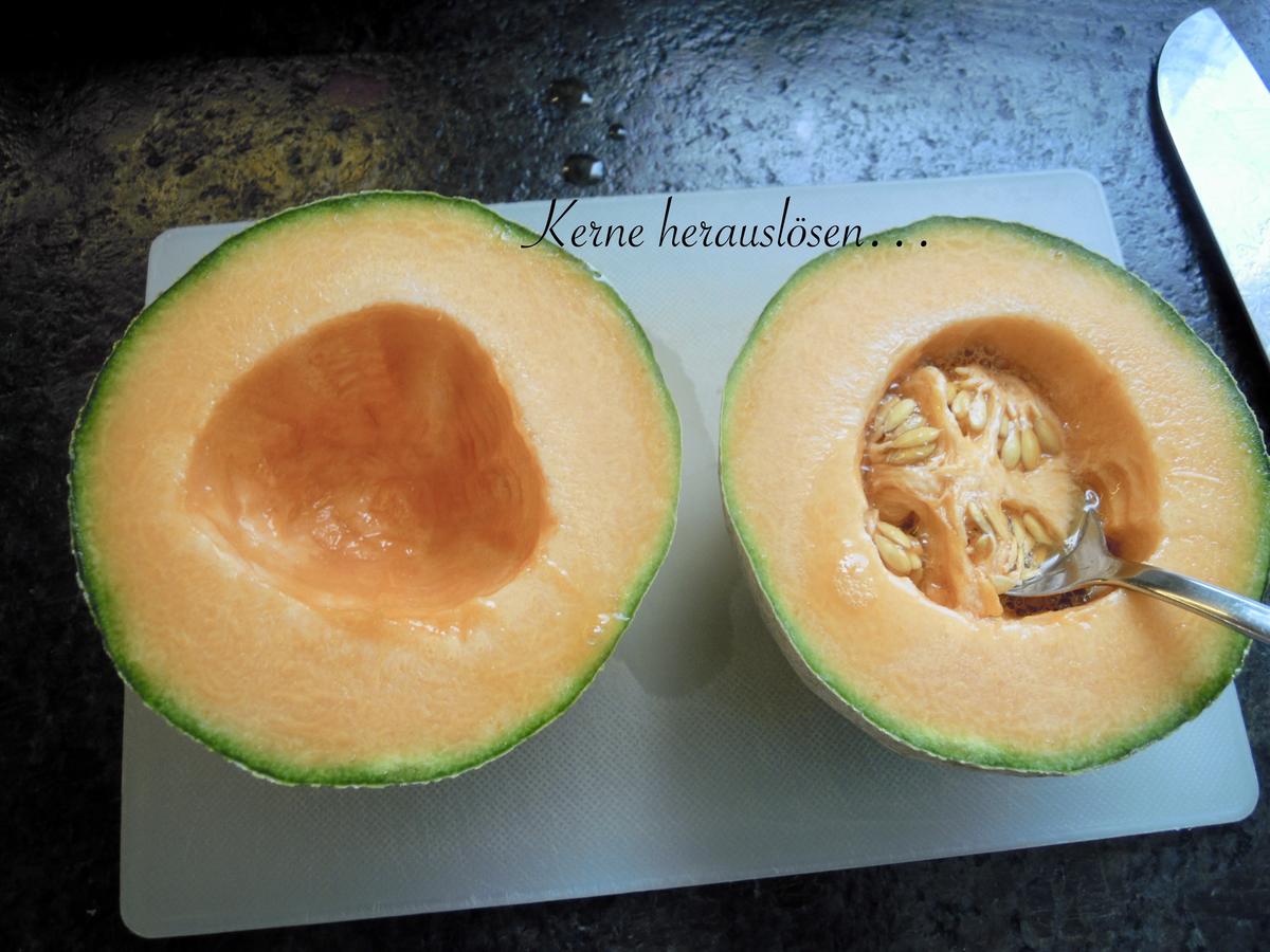 Fingerfood - Melone mit Schinken - Rezept - Bild Nr. 3