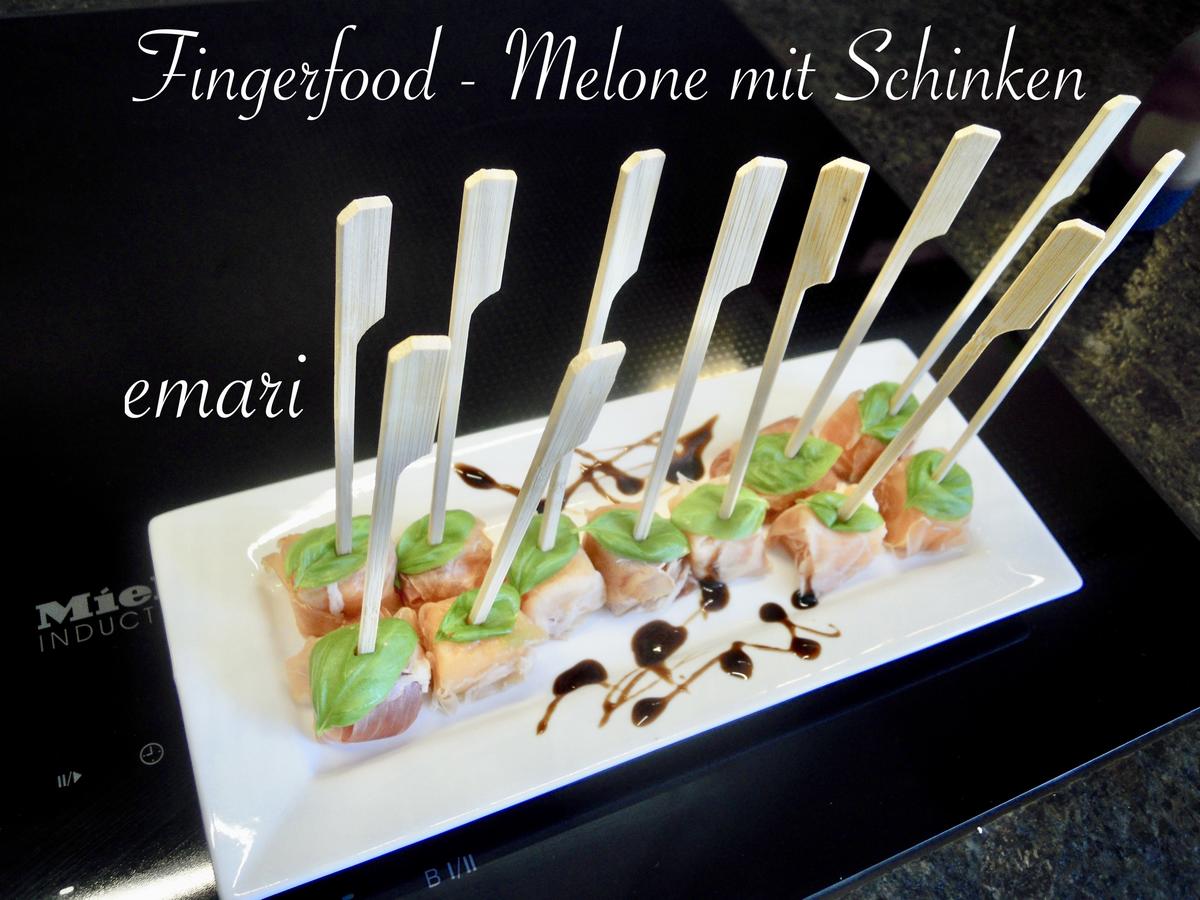 Fingerfood - Melone mit Schinken - Rezept - Bild Nr. 2