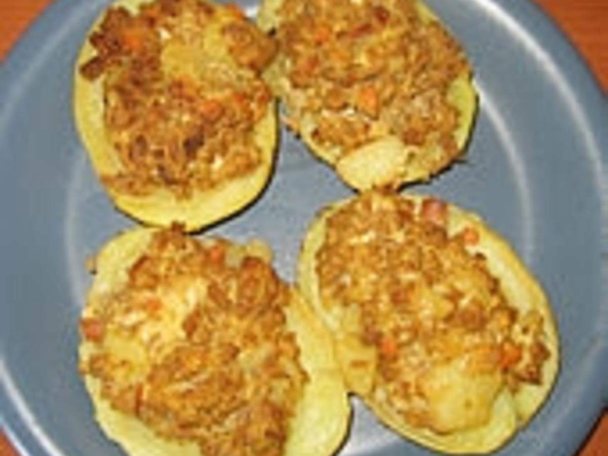 Ofenkartoffeln mit Hackfleisch gefüllt - einfach - von tinakora