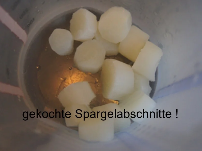 Spargel mit Gourmetschinken, Kartoffelpilzen und Jogurt-saure Sahne-Sauce - Rezept - Bild Nr. 7