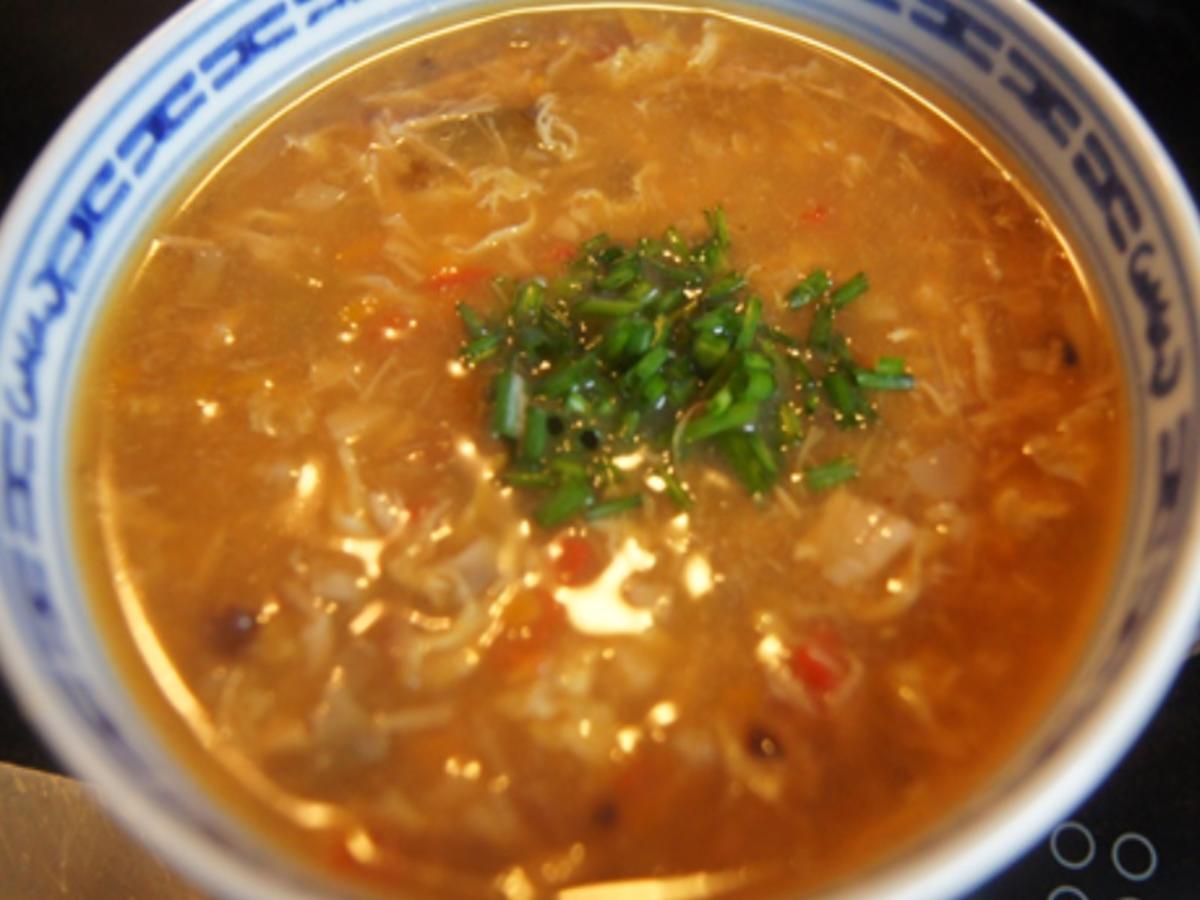 Asiatische scharf-saure Suppe - Rezept mit Bild - kochbar.de