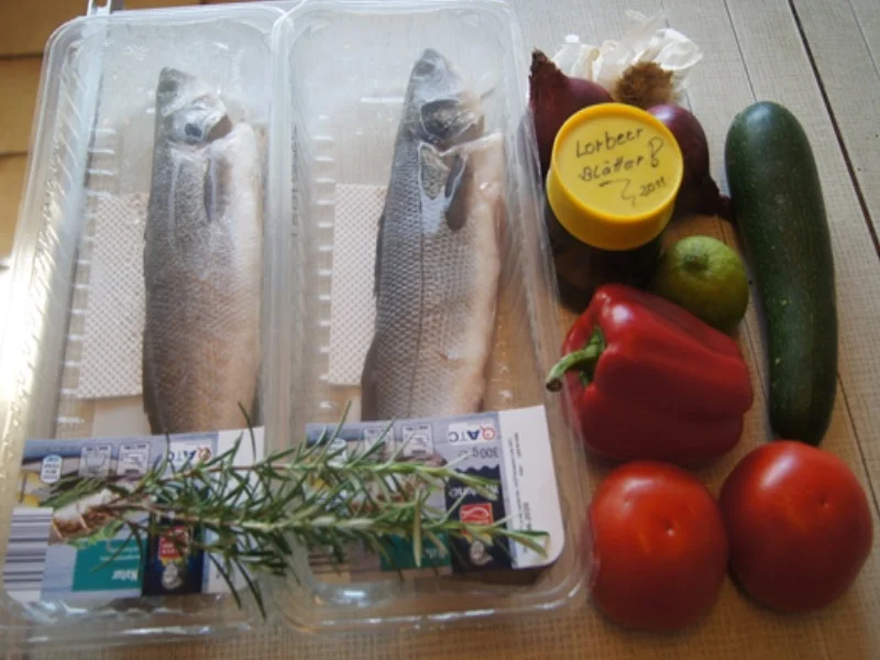 Rezept: Wolfsbarsch auf Gemüsebett Bild Nr. 3 Wolfsbarsch auf Gemüsebett - Rezept - Bild Nr. 3