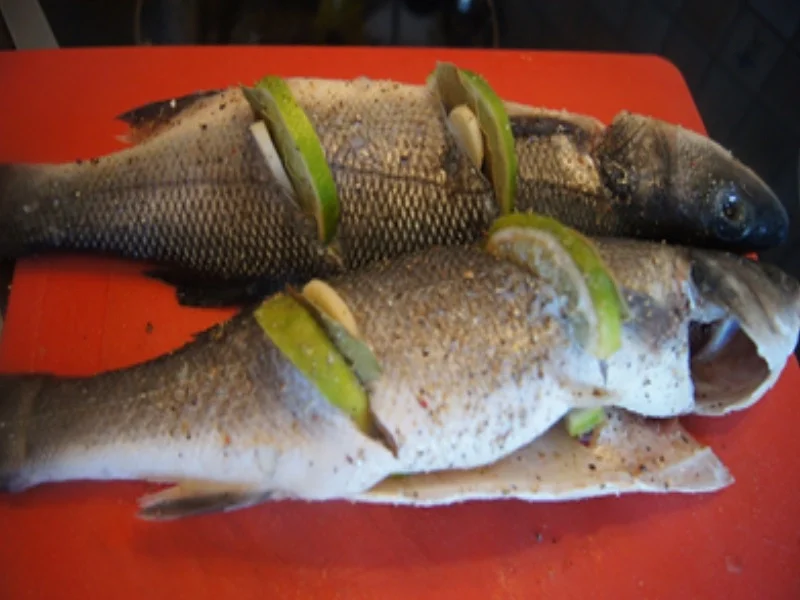 Rezept: Wolfsbarsch auf Gemüsebett Bild Nr. 9 Wolfsbarsch auf Gemüsebett - Rezept - Bild Nr. 9