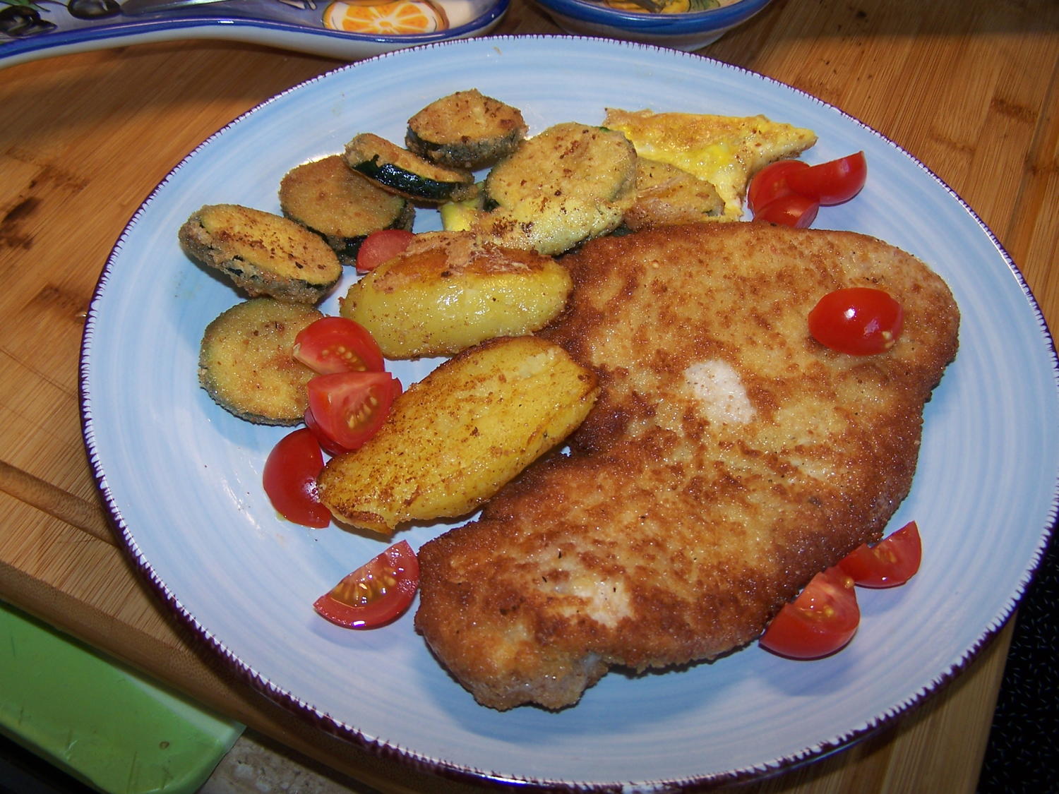 Putenschnitzel , mit Bratkartoffel und Zucchini - Rezept - kochbar.de