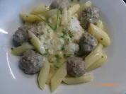 Spargelfrikassee mit Fleischklößchen - Rezept - Bild Nr. 2