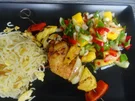 Garnelen-Spieße mit fruchtig-asiatischem Salat und gebratenen Eier-Nudeln - Rezept - Bild Nr. 2
