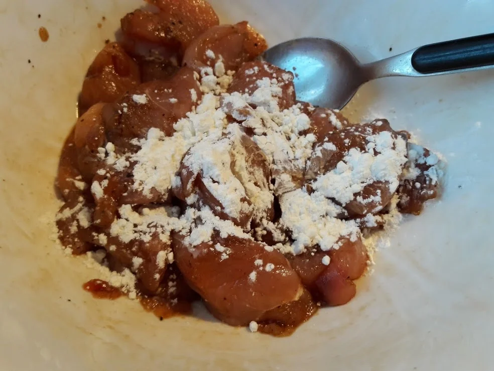 Rezept: Nudeln Süss-sauer mit Hähnchenfleisch Bild Nr. 6 Nudeln Süss-sauer mit Hähnchenfleisch - Rezept - Bild Nr. 6