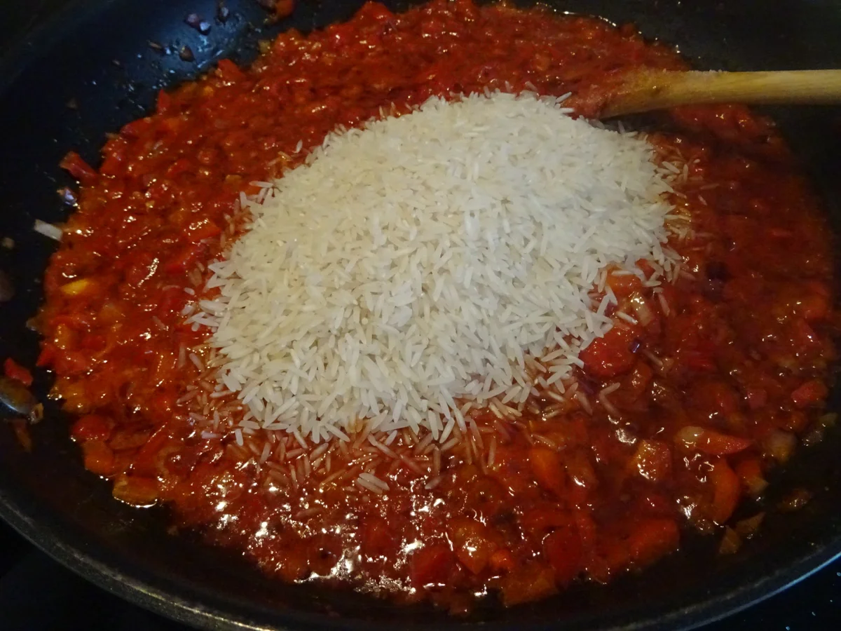 Rezept: Djuvec Reis mit Bifteki Bild Nr. 8 Djuvec Reis mit Bifteki - Rezept - Bild Nr. 8