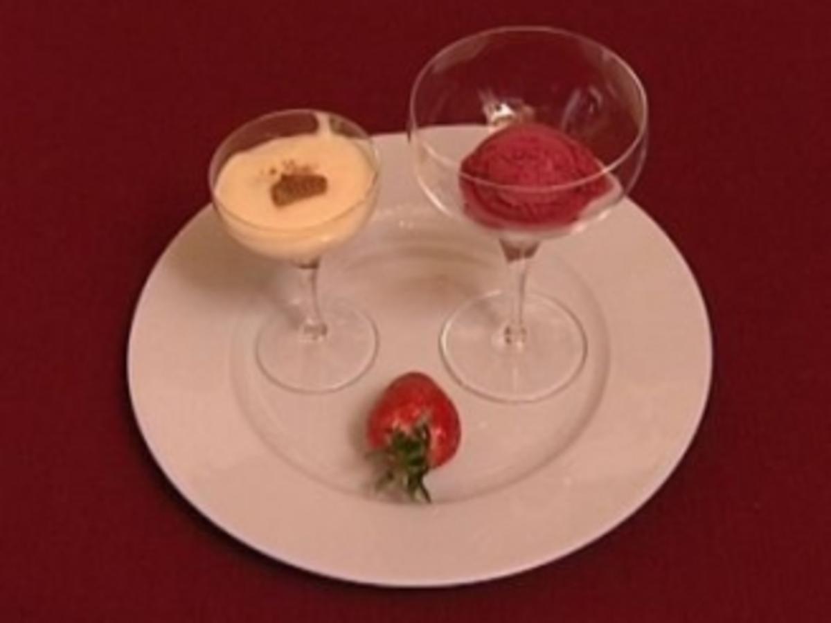 Beeren-Halbgefrorenes mit Wodka-Vanillepudding (Lou Hoffner) - Rezept ...