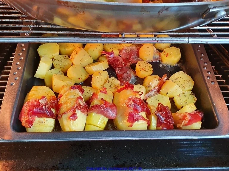 Fächerkartoffel  mit Serranoschinken "Pata Nègra"  und Rauchsalz - Rezept - Bild Nr. 6