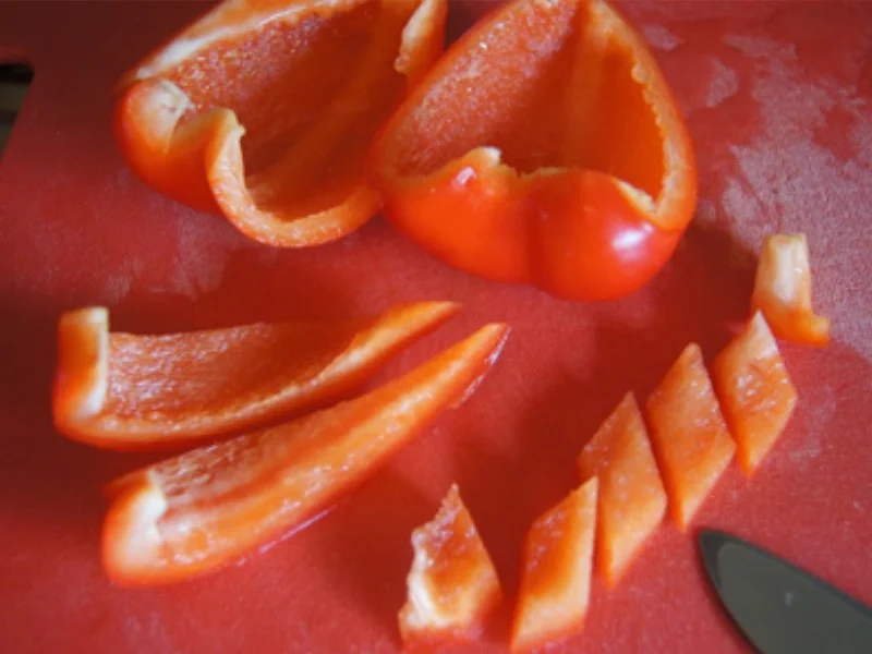 Putenbrustfilet mit Paprika und gelber Basmatireis - Rezept - Bild Nr. 5