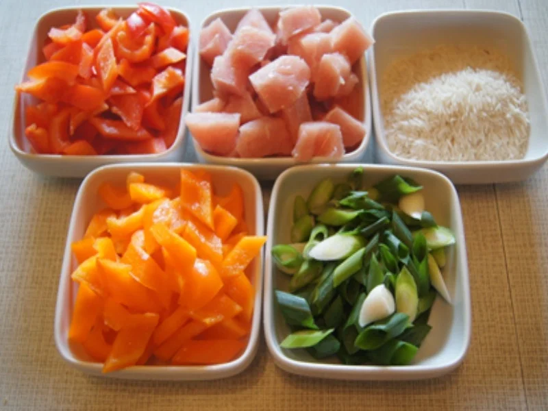 Putenbrustfilet mit Paprika und gelber Basmatireis - Rezept - Bild Nr. 8