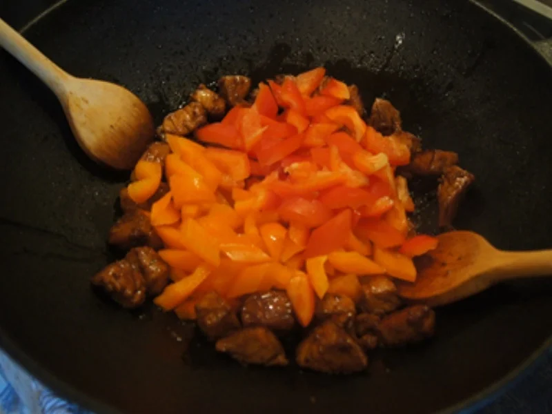 Putenbrustfilet mit Paprika und gelber Basmatireis - Rezept - Bild Nr. 14