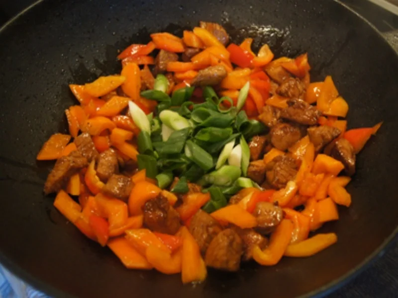 Putenbrustfilet mit Paprika und gelber Basmatireis - Rezept - Bild Nr. 16