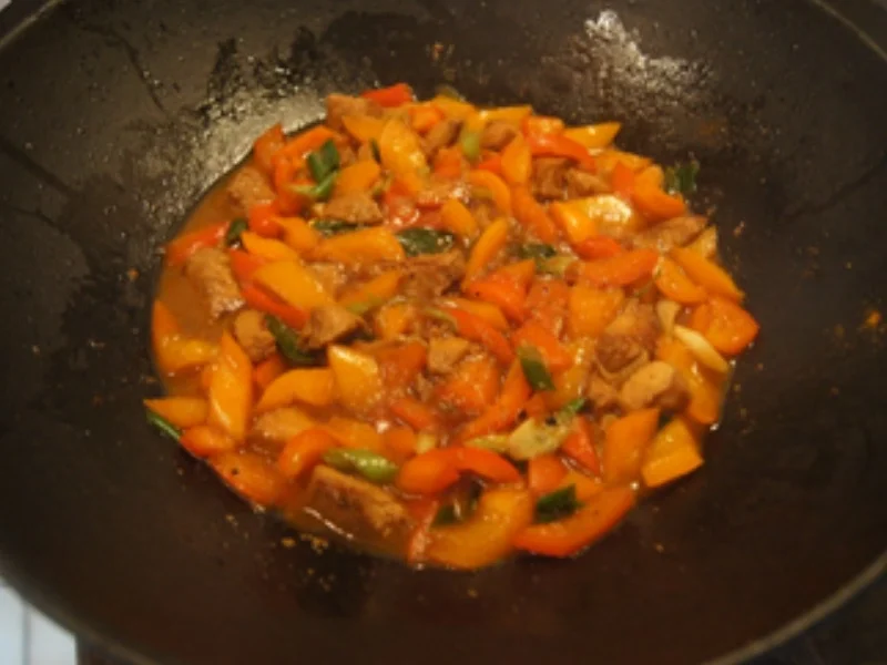 Putenbrustfilet mit Paprika und gelber Basmatireis - Rezept - Bild Nr. 20