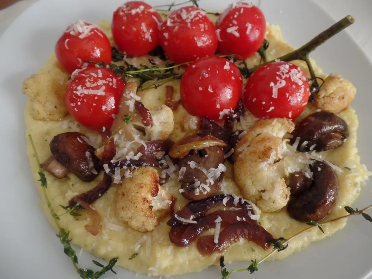 Rezept: Polenta mit gebratenem Gemüse Bild Nr. 10799 Polenta mit gebratenem Gemüse - Rezept - Bild Nr. 10799