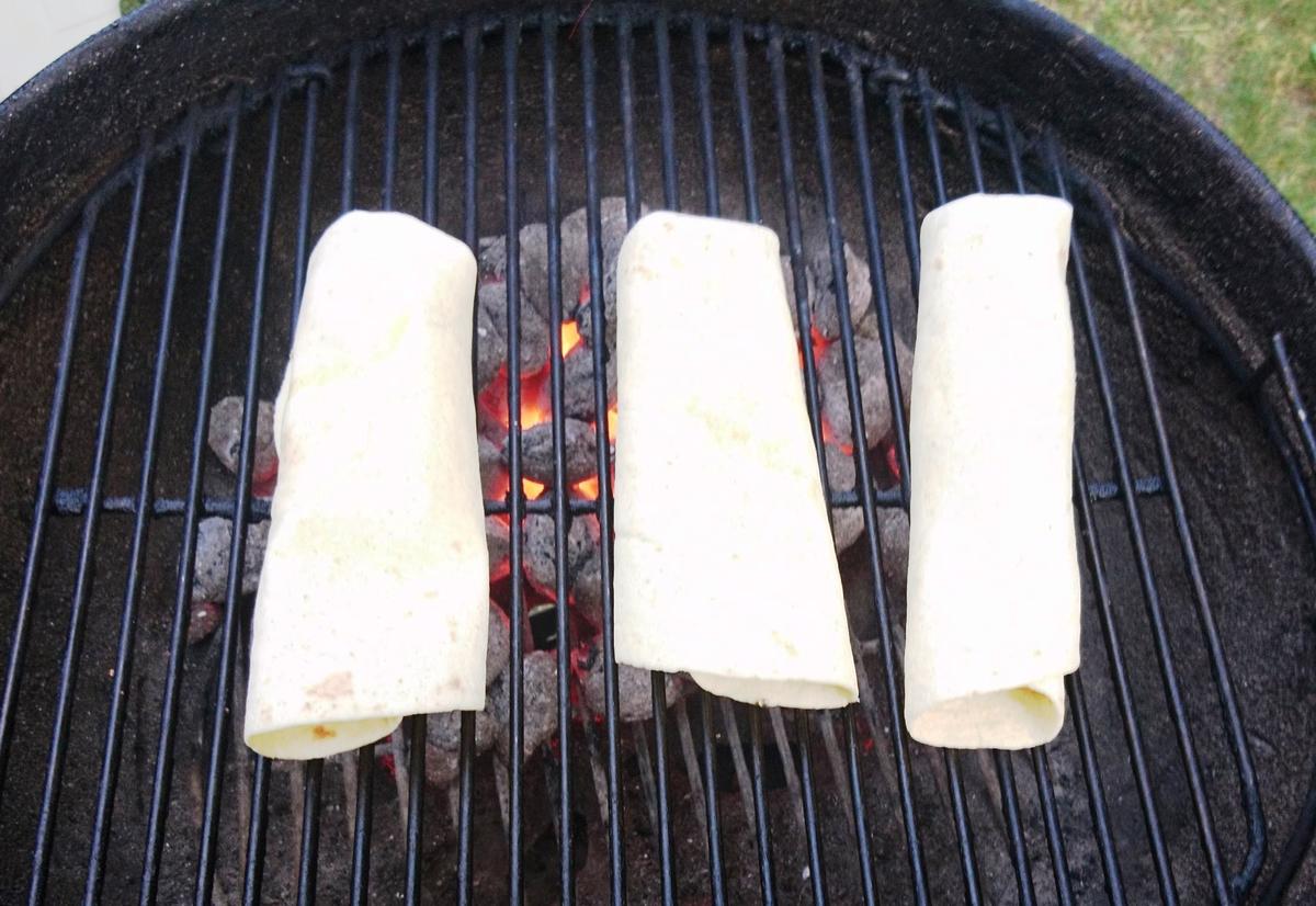 Quesadillas mit Grünkohl-Ziegenfrischkäsefüllung BBQ - Rezept - Bild Nr. 4