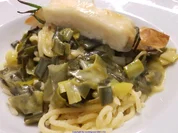 Käsepäckchen mit Pasta und Garten Porree - Rezept - Bild Nr. 2