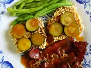 Schweinefleisch Szechuan-Art mit knusprigen Nudeln - Rezept - Bild Nr. 2