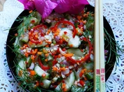Koreanischer, scharfer Gurkensalat – Oinamul - Rezept - Bild Nr. 2