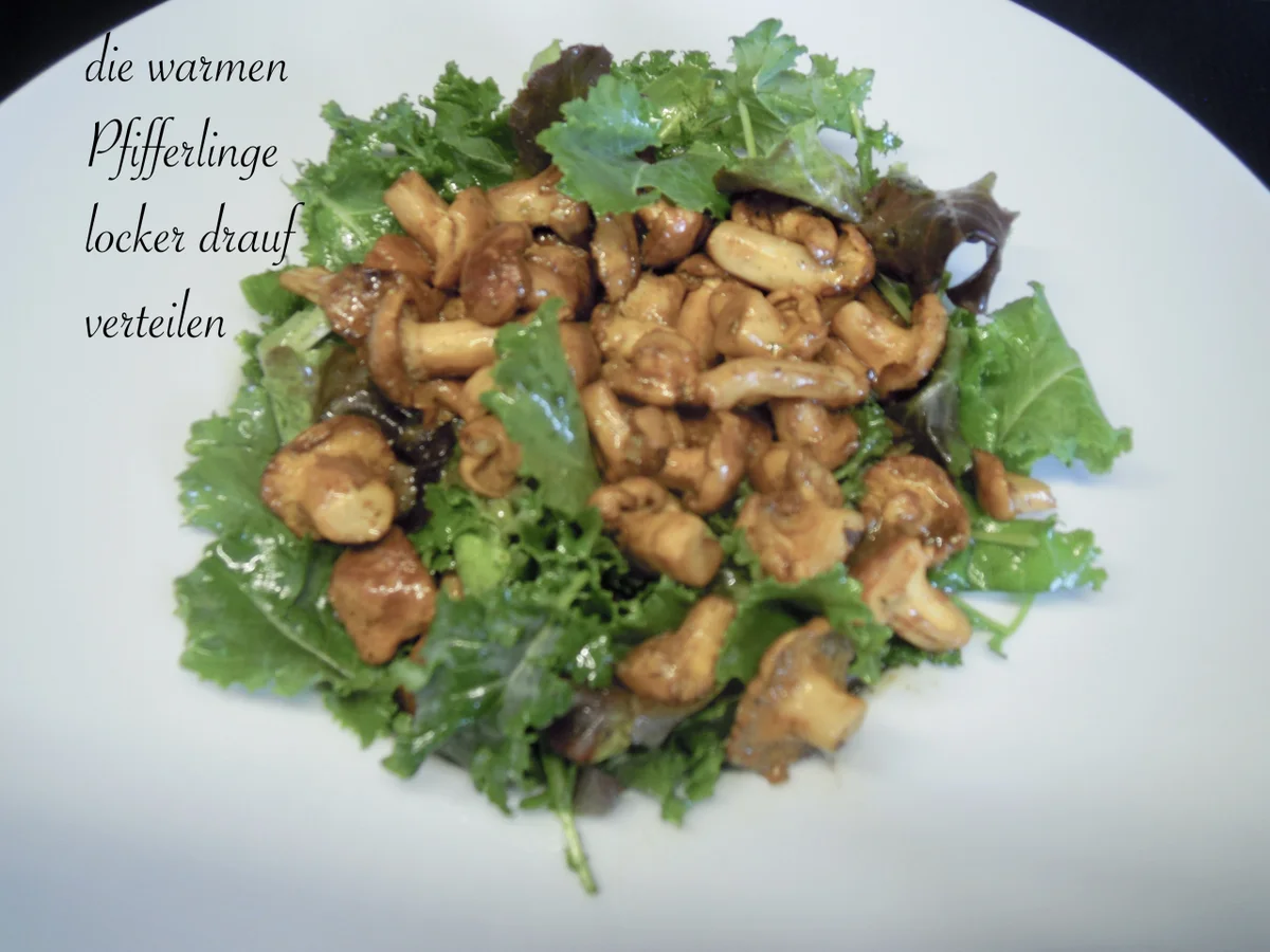 Sommersalat mit lauwarmen Pfifferlingen - Rezept - Bild Nr. 12