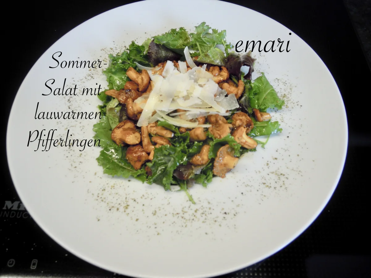 Sommersalat mit lauwarmen Pfifferlingen - Rezept - Bild Nr. 13