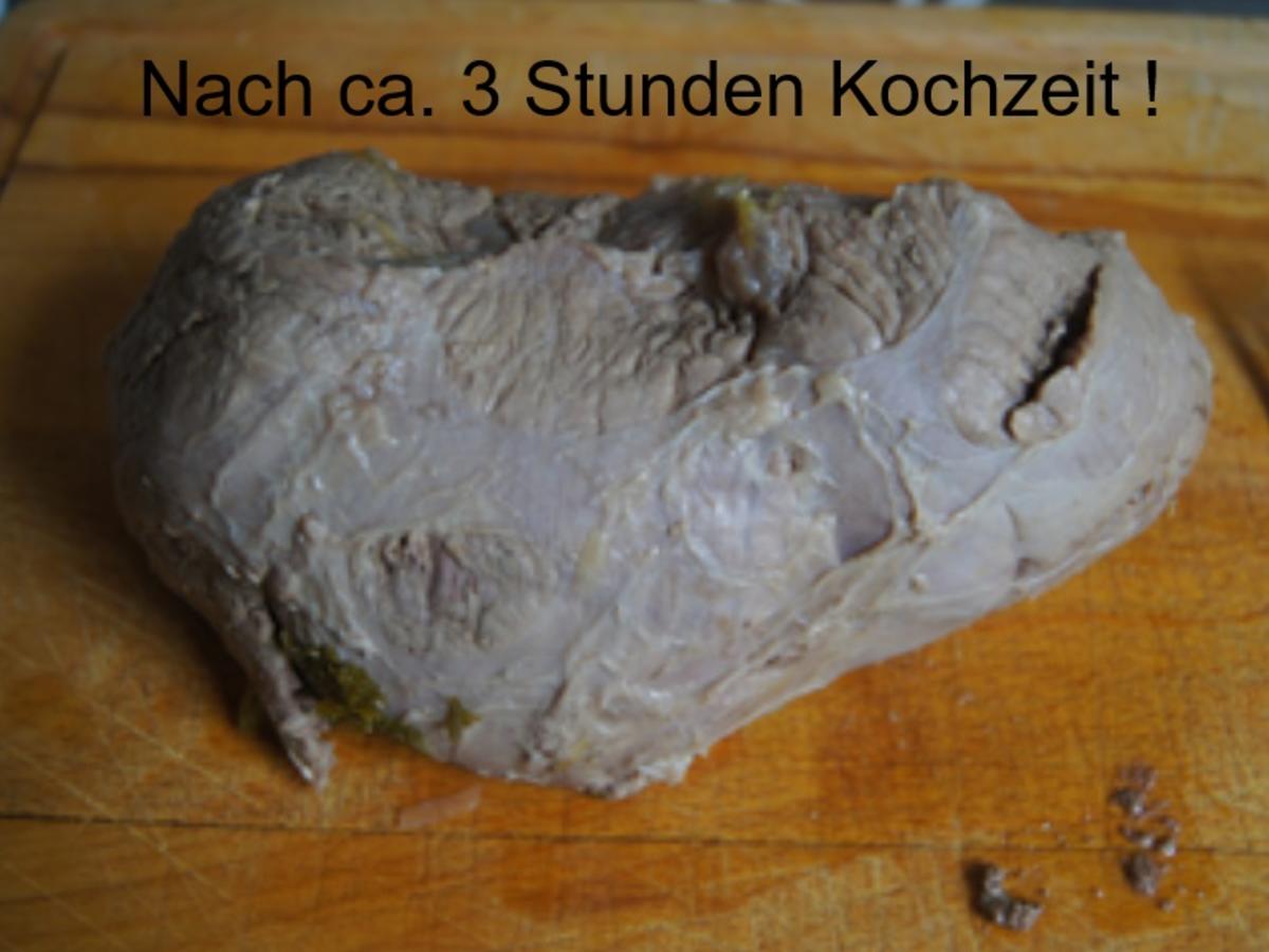 Tafelspitz mit Meerrettichsauce, Honig-Karotten und Drillingen - Rezept - Bild Nr. 5