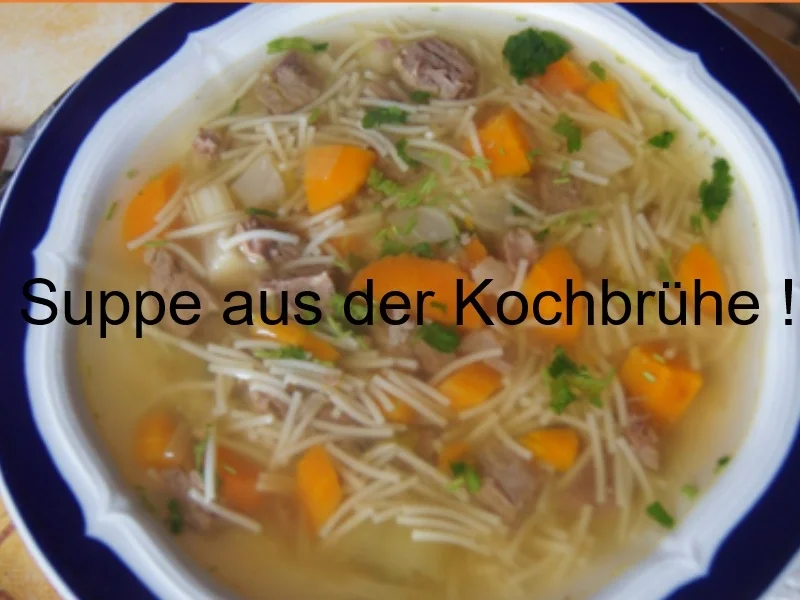 Rezept: Tafelspitz mit Meerrettichsauce, Honig-Karotten und Drillingen Bild Nr. 15 Tafelspitz mit Meerrettichsauce, Honig-Karotten und Drillingen - Rezept - Bild Nr. 15