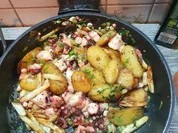 Oktopus-Gröstl / Pulpo-Gröstl  a la Mälzer - Rezept - Bild Nr. 2