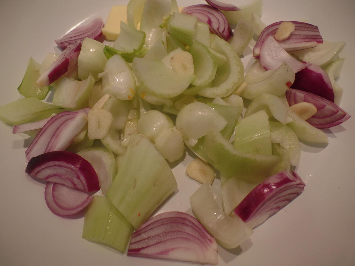 Pak Choi mit Kürbisstampf und Spiegelei - Rezept - Bild Nr. 10894