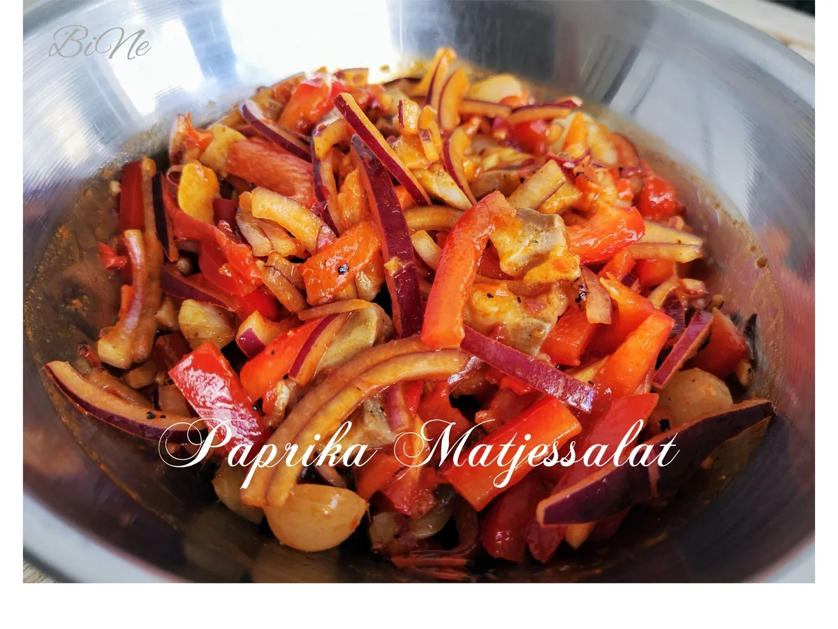 Rezept: BiNe` S PAPRIKA MATJESSALAT Bild Nr. 2 BiNe` S PAPRIKA MATJESSALAT - Rezept - Bild Nr. 2