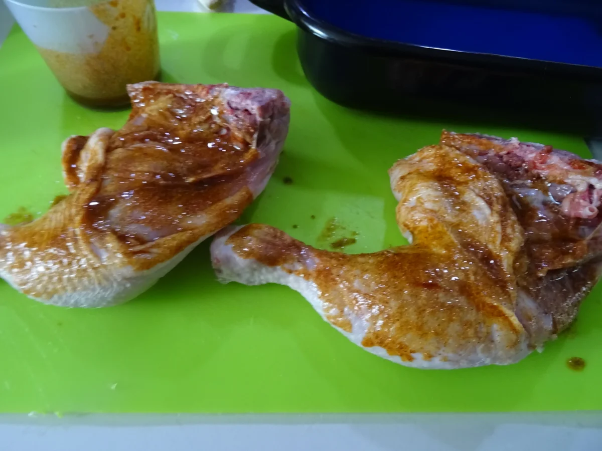 Hühnerschenkel, Kartoffel-Bohnen-Pfanne und Paprika-Gemüse - Rezept - Bild Nr. 5