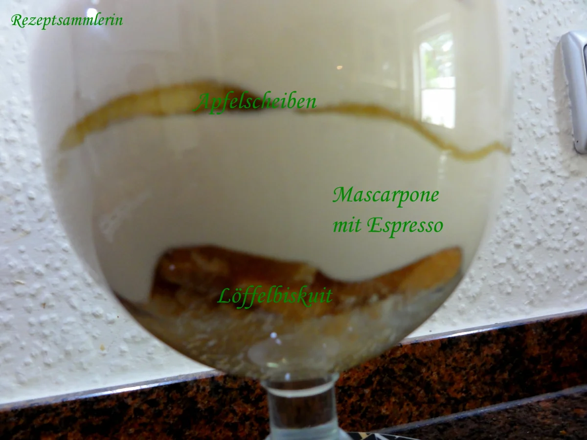 Rezept: Dessert: APFEL ~ ESPRESSO ~ TIRAMISU Bild Nr. 3 Dessert: APFEL ~ ESPRESSO ~ TIRAMISU - Rezept - Bild Nr. 3