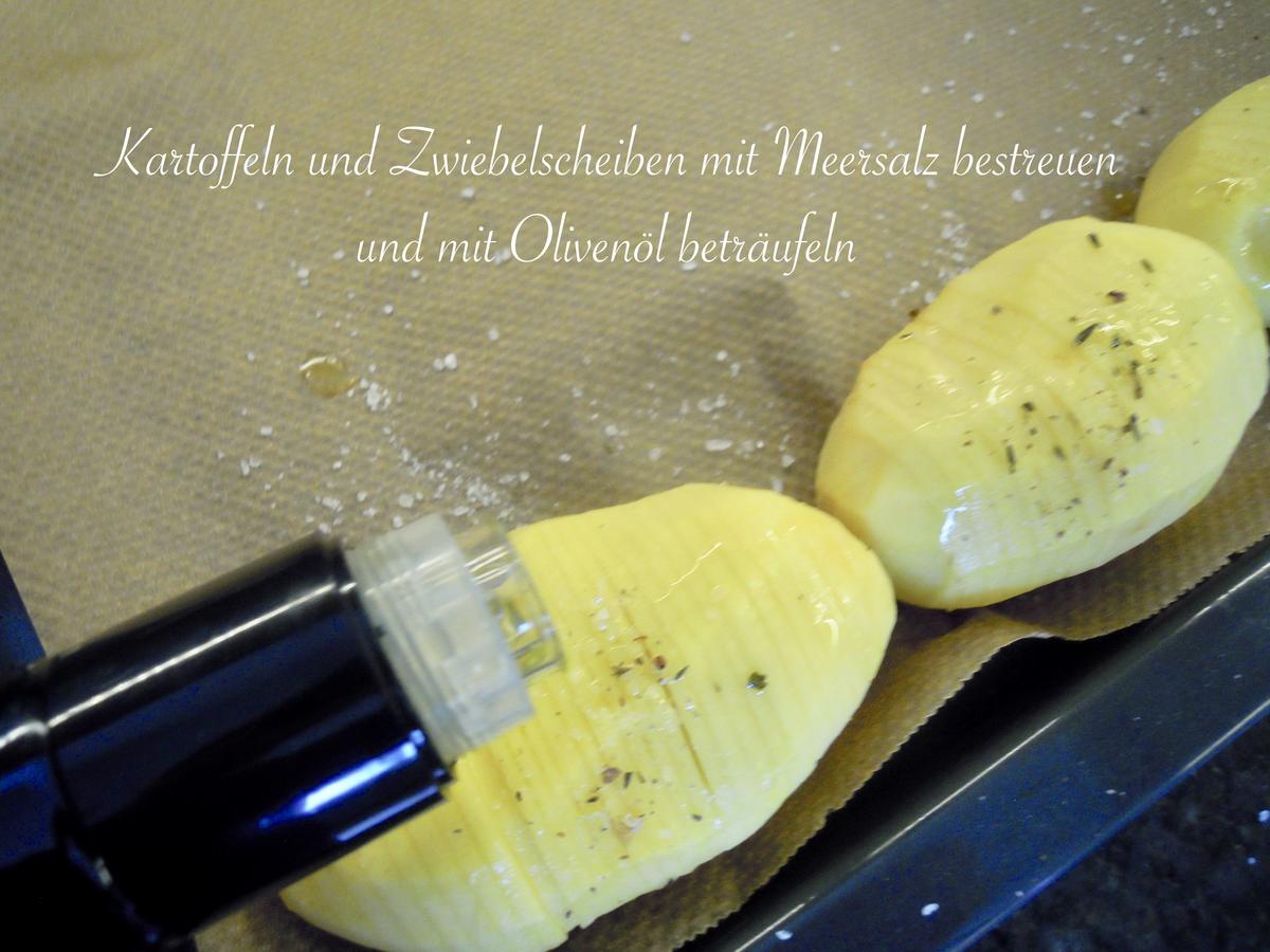 Schwedische Kartoffeln und gebackene Zwiebelringe - Rezept - Bild Nr. 6