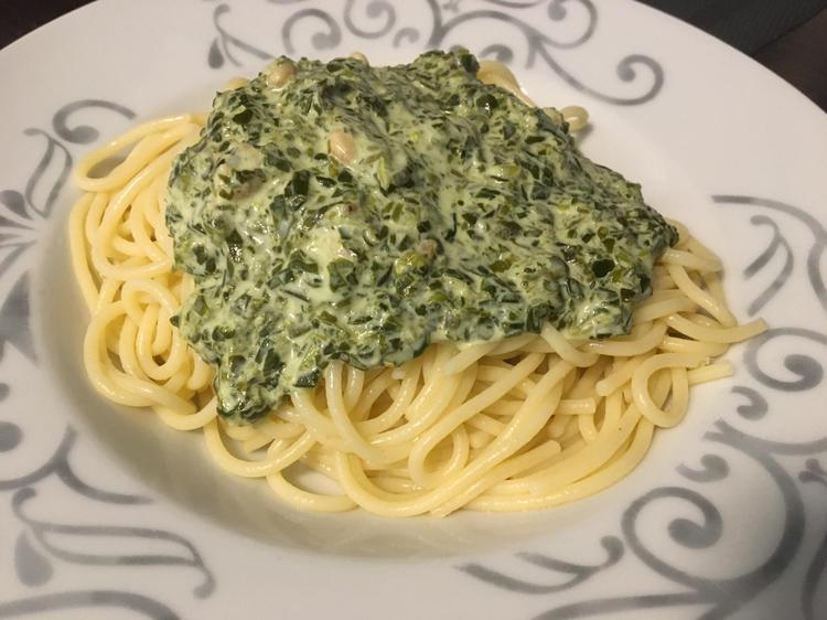 Spaghetti mit Krabben-Spinatsoße - Rezept - kochbar.de