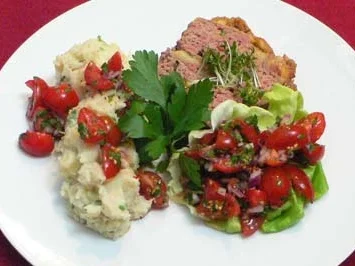 Amerikanischer Hackbraten mit Schinkenkruste aus New Mexico - Rezept