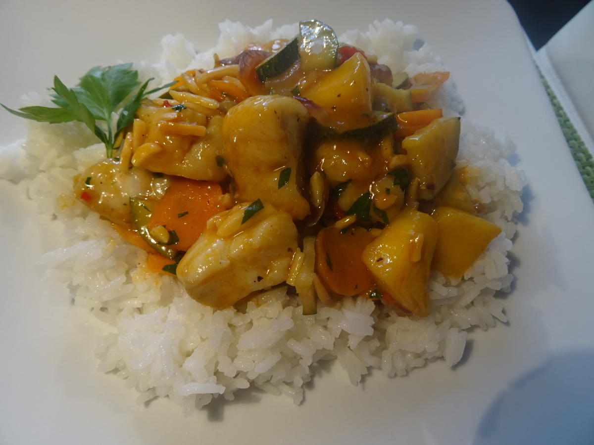 Fisch-Kokos-Curry mit Mango - Rezept - Bild Nr. 10913