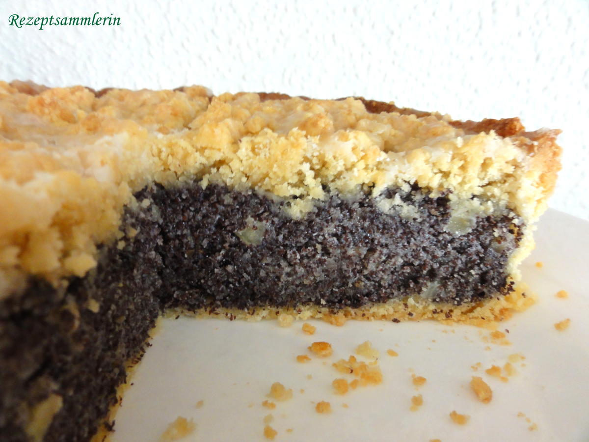 Mürbeteig: MOHN ~ APFEL ~ TORTE x 2 - einfach - von Rezeptsammlerin