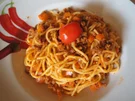 Rezept: Scharfe Bolognese mit Spaghetti Bild Nr. 17 Scharfe Bolognese mit Spaghetti - Rezept - Bild Nr. 17